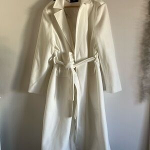 NWT Elegant White Trench Coat